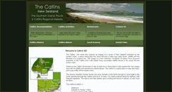 Desktop Screenshot of catlins-nz.com